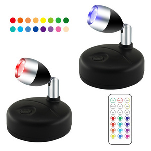 Howlighting 13-color Adjustable Led Remote Wireless Battery Operated Accent Lights Spotlight for Home