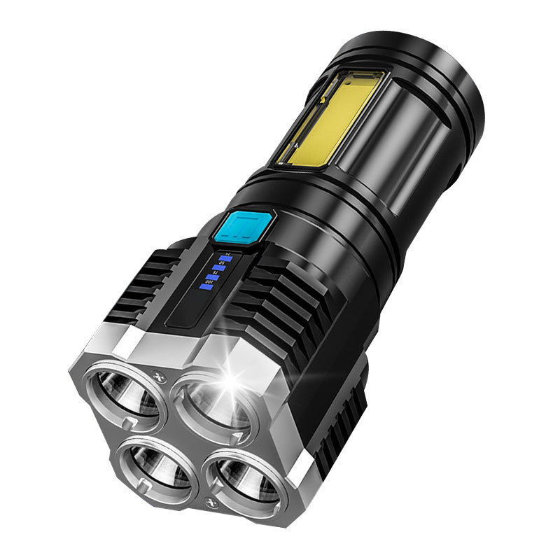 Howlighting 4-Mode Adjustment Brightness Outdoor Emergency Use Multi-Functional LED Display Rechargeable  Flashlight