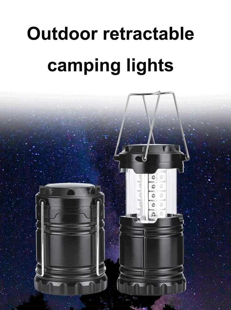 Howlighting outdoor emergency light Led 3 AA Battery camping light mantles 30 LED Pop Up Camping Lantern