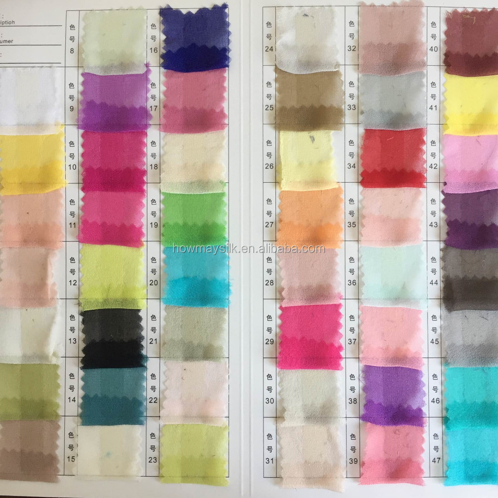 Howmay 100% Pure Silk Fabric 8m/M 53