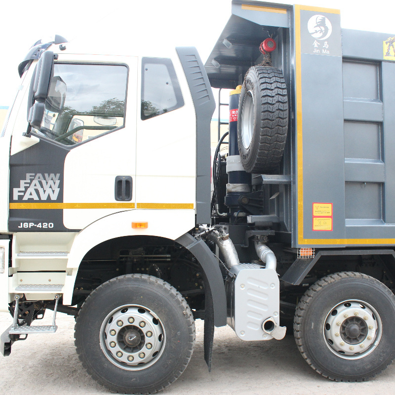 Good Condition 8x4 FAW Camion 380hp Tipper Dump Truck For Sale