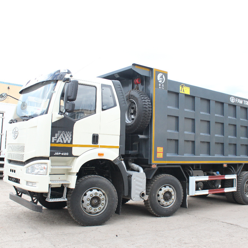 Good Condition 8x4 FAW Camion 380hp Tipper Dump Truck For Sale