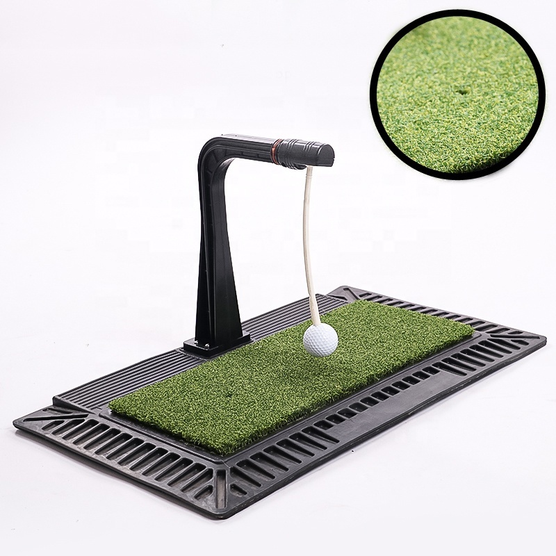 OEM Super Speed Golf Swing Trainer Multi - Function Swing Exerciser Custom Logo 24*62*33cm Green PP Grass Golf Training Aids