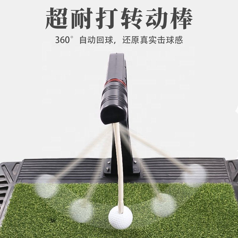 OEM Super Speed Golf Swing Trainer Multi - Function Swing Exerciser Custom Logo 24*62*33cm Green PP Grass Golf Training Aids