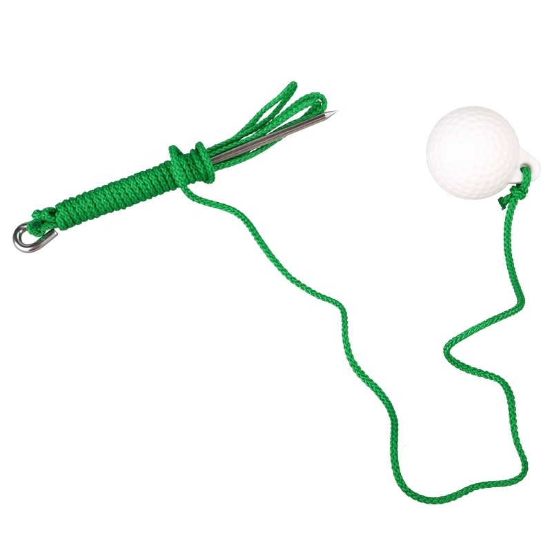 HOW TRUE Wholesale Lightweight Golf Practice Rope Ball Indoor Golf Swing Training Aids Durable Golf Swing Rope Ball