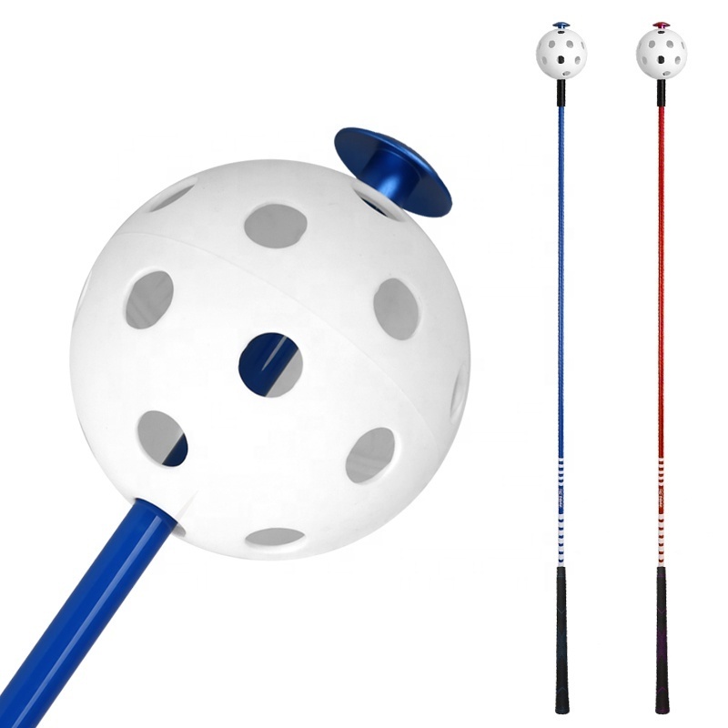 HOW TRUE Factory Direct 120cm Blue Red Golf Increase Swing Speed Trainer Practice Golf Sound Swing Stick Training Aid