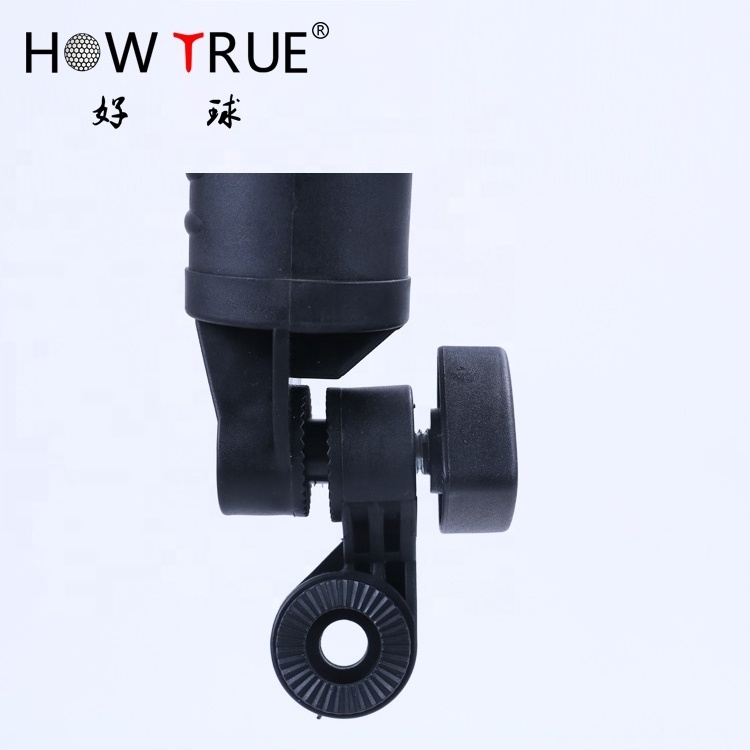 Black Plastic Golf Adjustable Umbrella Holder For Push Trolley