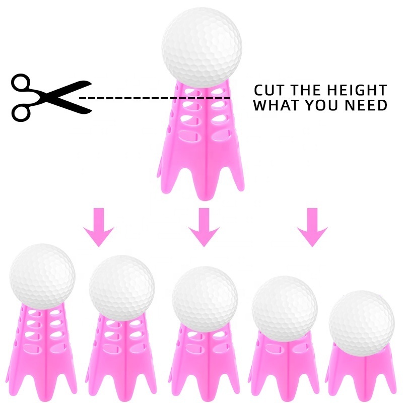 HOW TRUE Winter Turf And Driving Range Golf Simulator Tees Plastic Short And Long Golf Tee For Home Outdoor