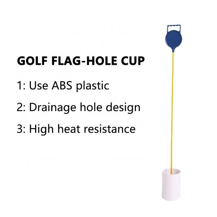 Wholesale Multicolour 91cm Plastic Golf Putting Green Marker Golf Pole Flagpole Golf Hole Cup Practice Putting Green Flags