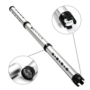 HOW TRUE Silver Aluminum 3 Section Golf Ball Retriever 105cm Holds Up To 25 Golf Balls Golf Ball Pick Up With Black Bag