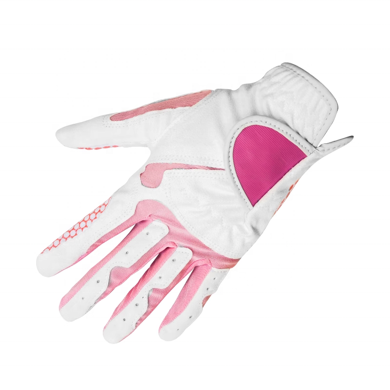 Wholesale Soft Breathable Microfiber Cloth Women's Golf Gloves Golf Sports Non-Slip Silicone Wear Resistant Ladies Golf Gloves