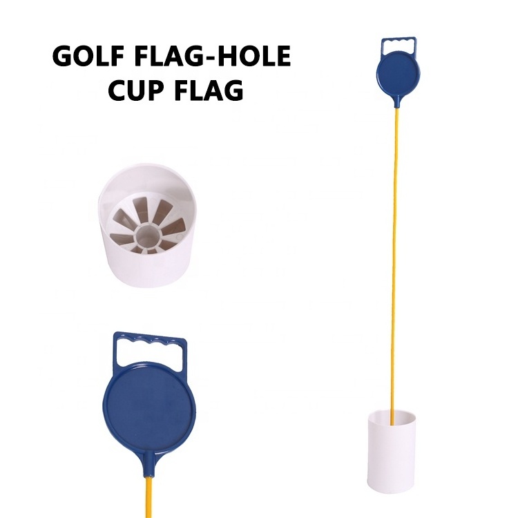 Wholesale Multicolour 91cm Plastic Golf Putting Green Marker Golf Pole Flagpole Golf Hole Cup Practice Putting Green Flags