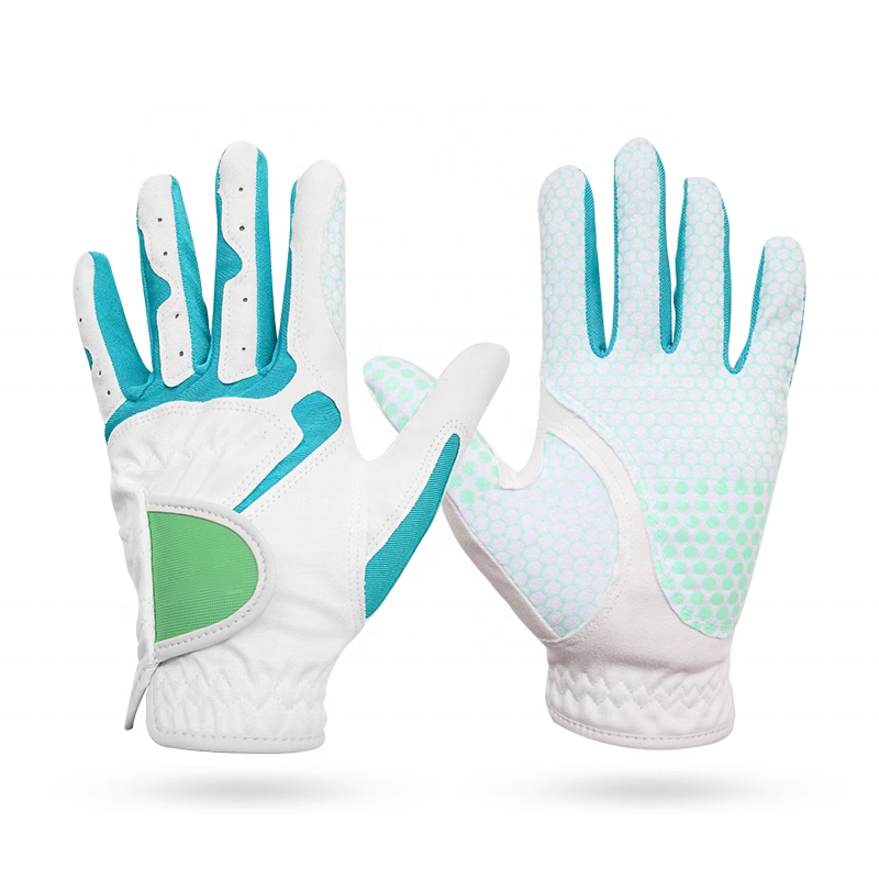 Wholesale Soft Breathable Microfiber Cloth Women's Golf Gloves Golf Sports Non-Slip Silicone Wear Resistant Ladies Golf Gloves