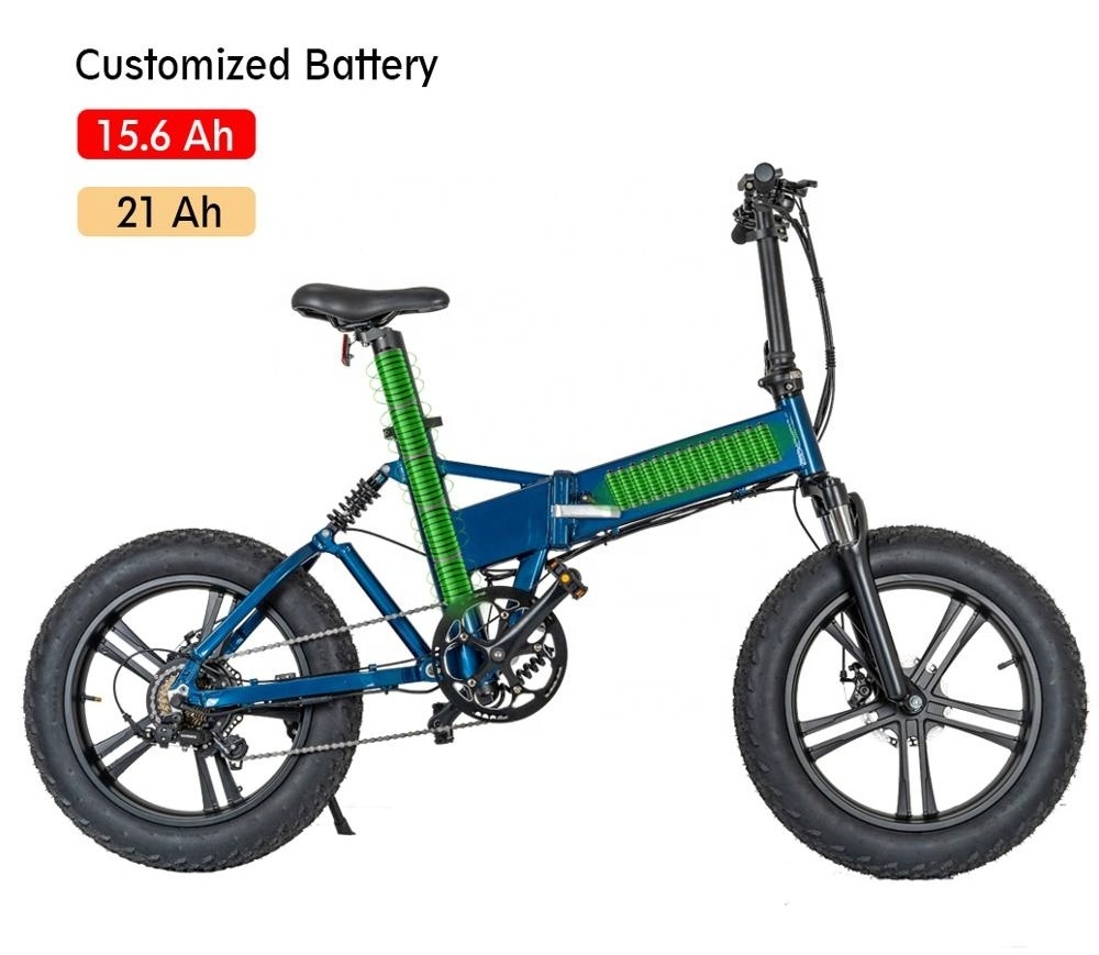 most popular 20 inch ebike folding electric fat tire bike