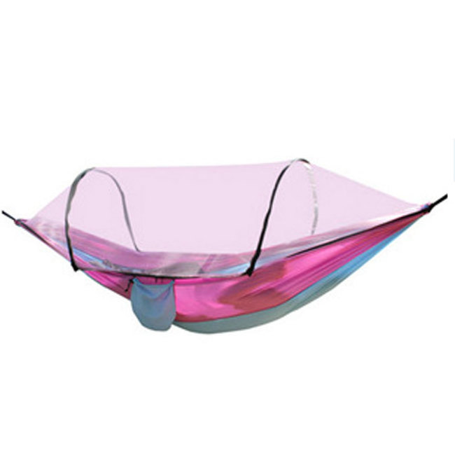 2023 Top Seller Nylon Waterproof Foldable Hammock for Outdoor Ultra light Automatic Fast-Opening Mosquito Net Sleep Hanging Bed