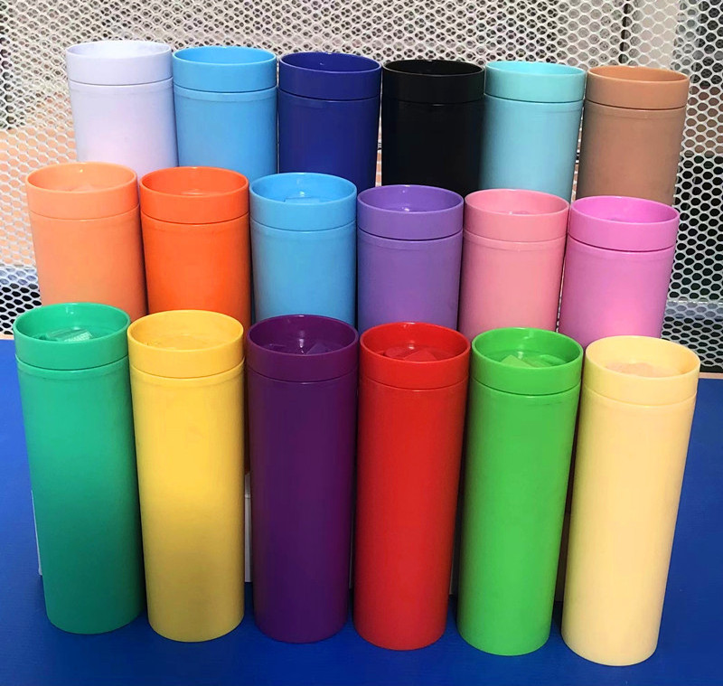 2023 New Arrivals High Quality 16oz Dome Lid Skinny Tumbler With Lid And Straw