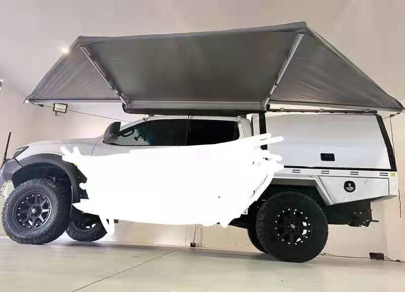 HoYa New arrival Car Side Awning 180 Degree Off-road Camper Waterproof Bat wing Car Roof Side Awning Tent 180 degree awning