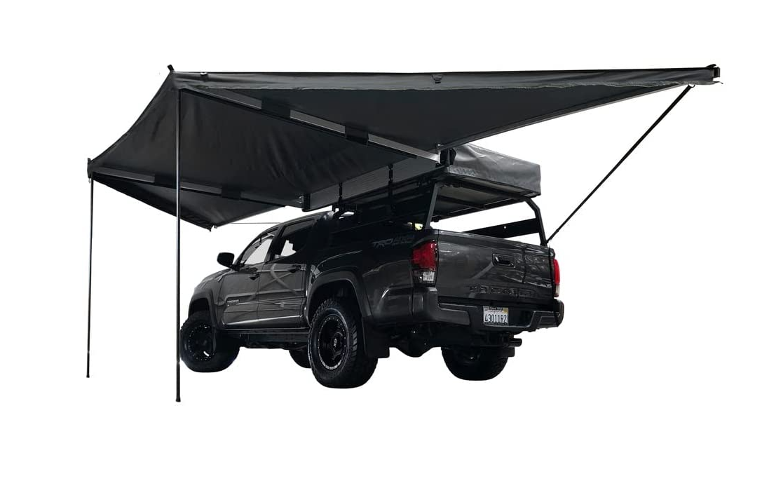 HoYa New arrival Car Side Awning 180 Degree Off-road Camper Waterproof Bat wing Car Roof Side Awning Tent 180 degree awning