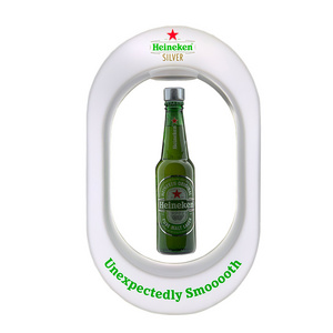 Plastic Acrylic Magnetic Levitating Floating Display Substantial Utilitarian Beer Bottle Display For Storage Beer