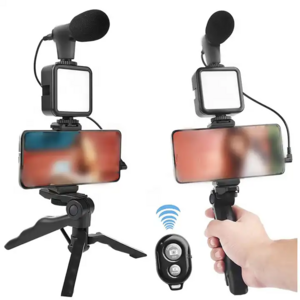 Portable live stream Vlogging Kit Video Making Equipment with Tripod LED filllight Live stream kit