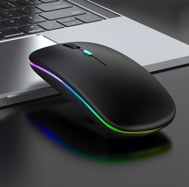 Wireless Mouse Rechargeable RGB Bluetooth 2.4G Silent Laptop Gaming Mouse Gamer Rechargeable Mouse for Computer LED Backlit Mice