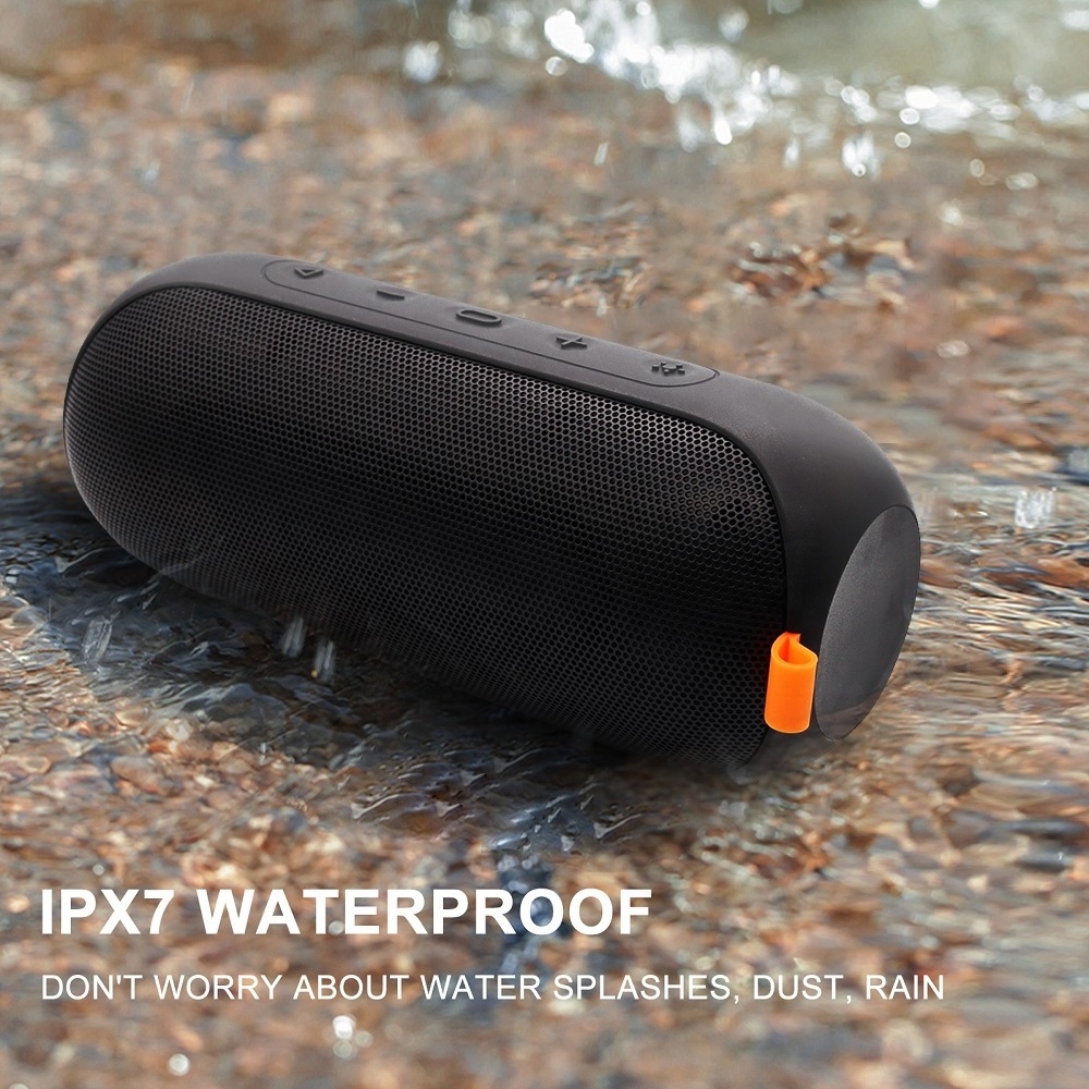 Leadingplus IPX7 Waterproof Bluetooth Speaker Wireless Bocinas Bass Bluetooth stereo wireless speaker with Colorful LED Light