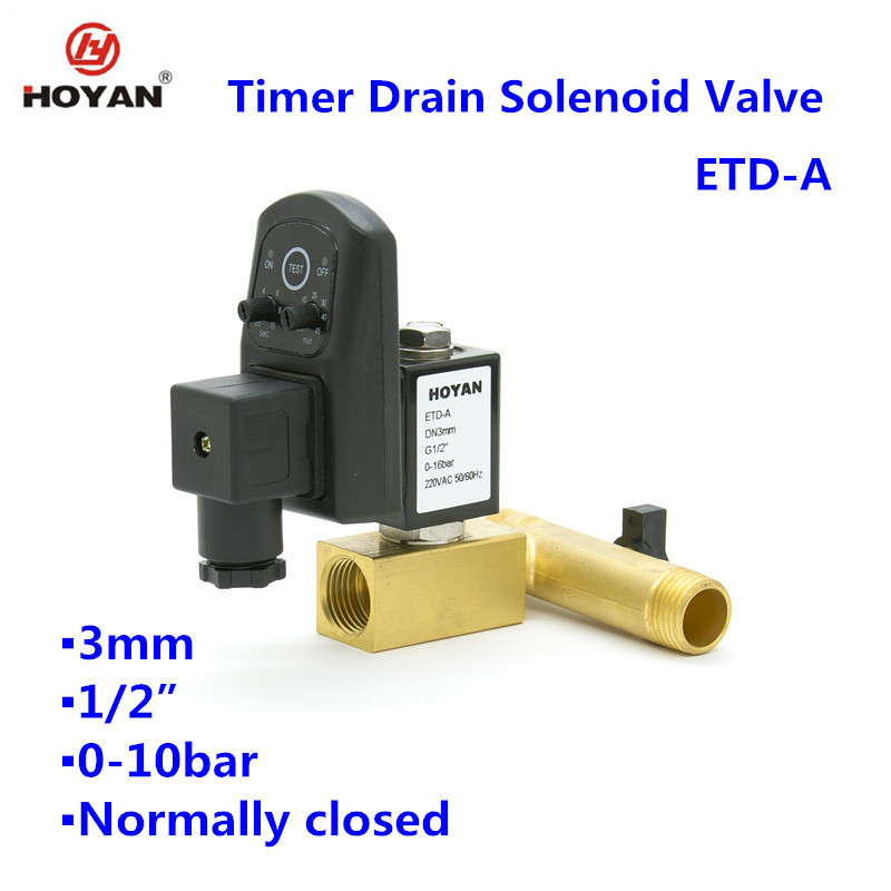 ETD-A 1/2'' automatic drain 24v solenoid valve with timer