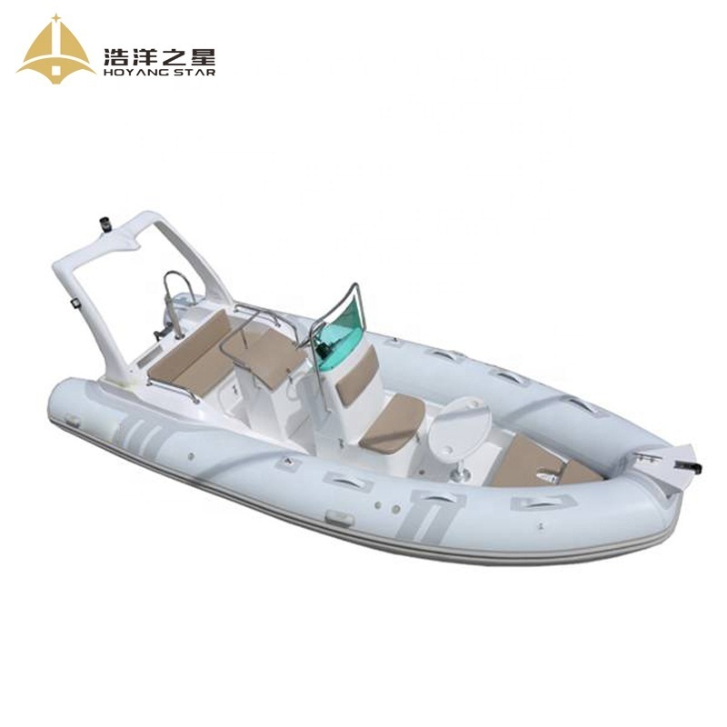 High Quantity 19ft RIB 580 Hypalon Rigid Inflatable Fishing RIB Boat For Sale