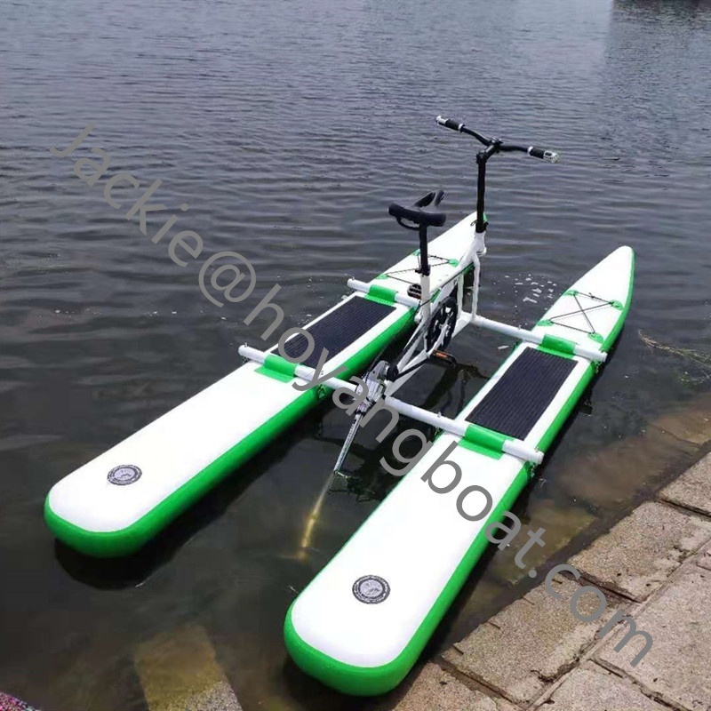 Adult Pedal PVC Inflatable Pink water bike leisure equipment water pedal boats for sale