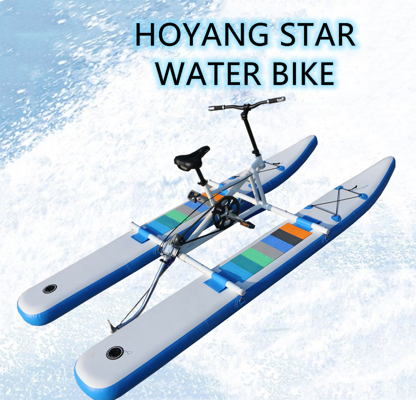 Christmas special 2022 Adult Pedal PVC Inflatable single bike water bike leisure equipment water pedal boats for sale