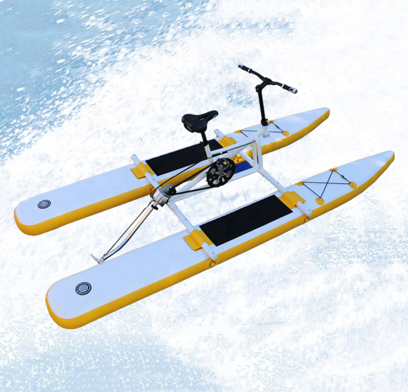 Christmas special 2022 Adult Pedal PVC Inflatable single bike water bike leisure equipment water pedal boats for sale