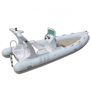 High Quantity 19ft RIB 580 Hypalon Rigid Inflatable Fishing RIB Boat For Sale