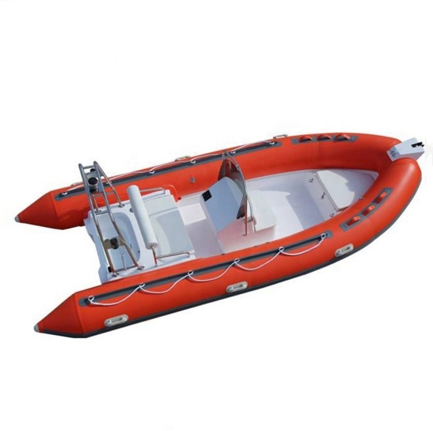 15.7ft 4.8M Deep V Fiberglass Inflatable Fishing Boat With Foot Step