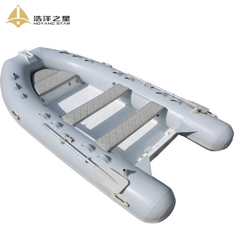 Rib360 Hypalon Inflatable Boat With Stainless Steel Guard Bar And Boat Rod Holder