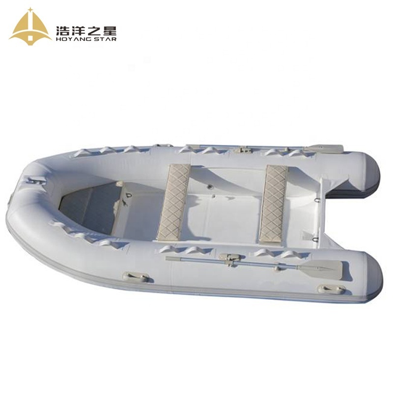 Rib360 Hypalon Inflatable Boat With Stainless Steel Guard Bar And Boat Rod Holder