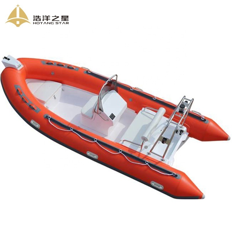 15.7ft 4.8M Deep V Fiberglass Inflatable Fishing Boat With Foot Step