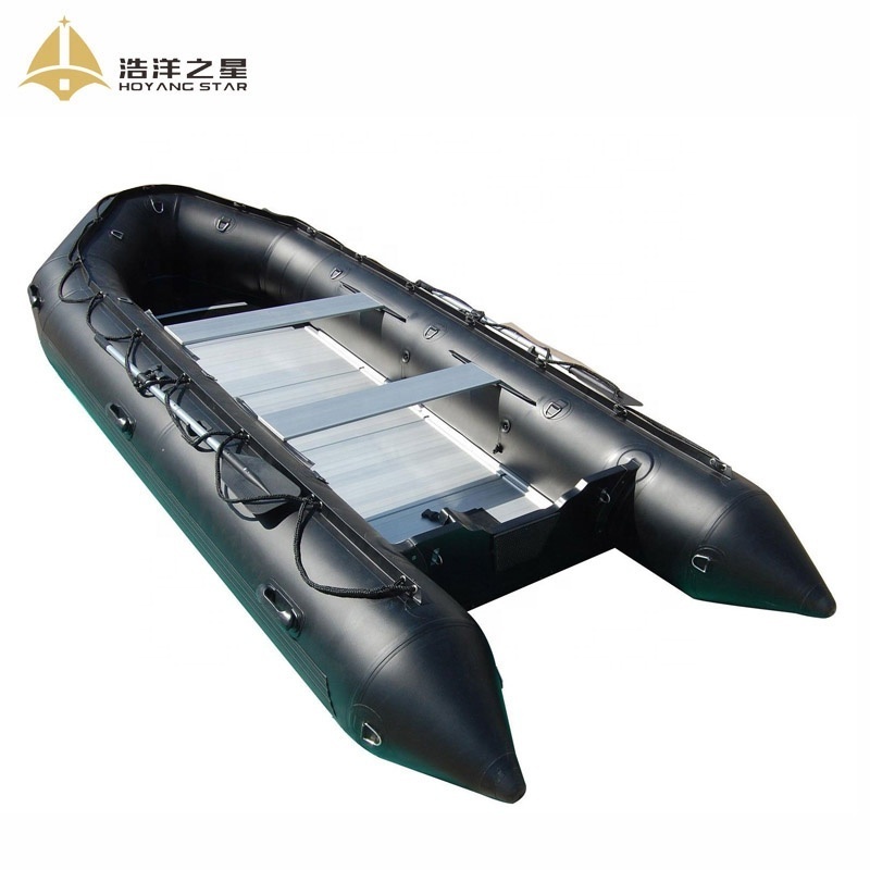 Factory Wholesale Paddles Heavy Duty Army Green Air PVC Inflatable Boat