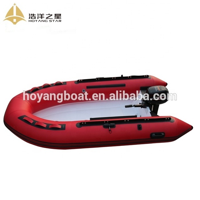 large motorized inflatable boat for 3 people