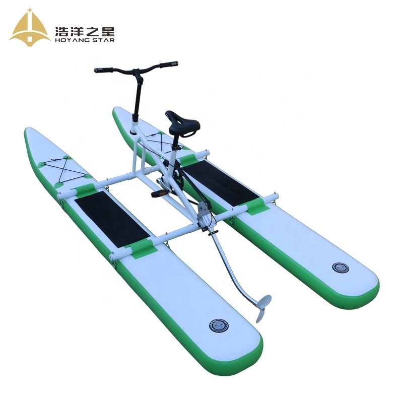 water bike 2021 New design Adult Pedal  PVC Inflatable High quality single   bike leisure equipment water pedal boats for sale