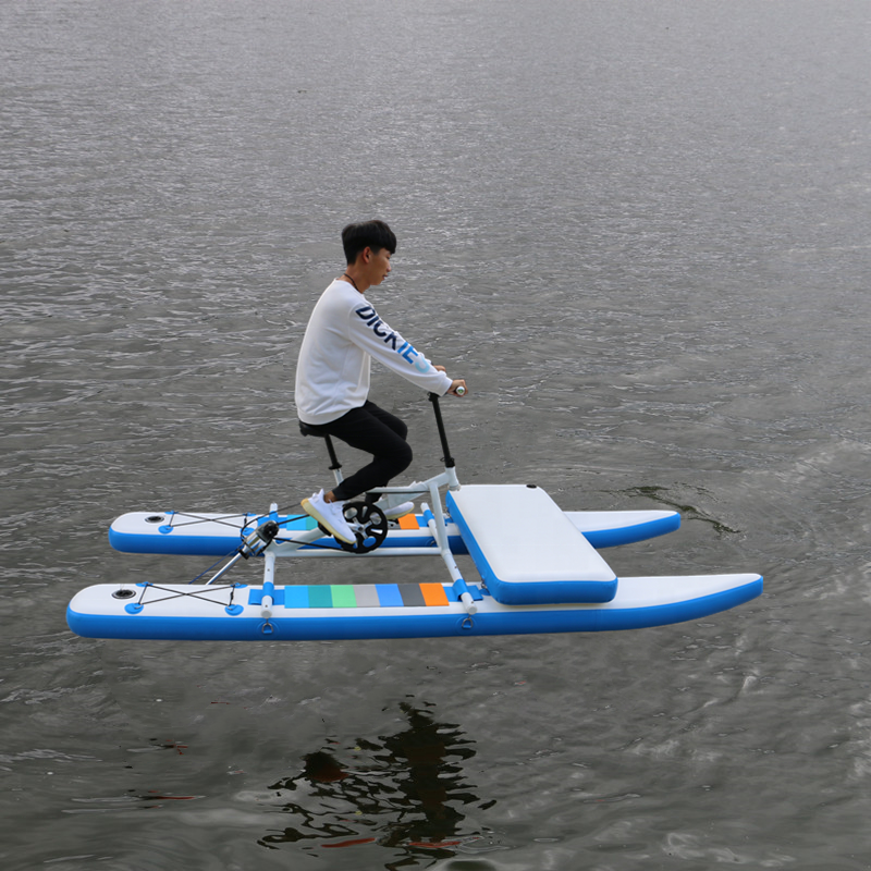 water bike 2021 New design Adult Pedal  PVC Inflatable High quality single   bike leisure equipment water pedal boats for sale