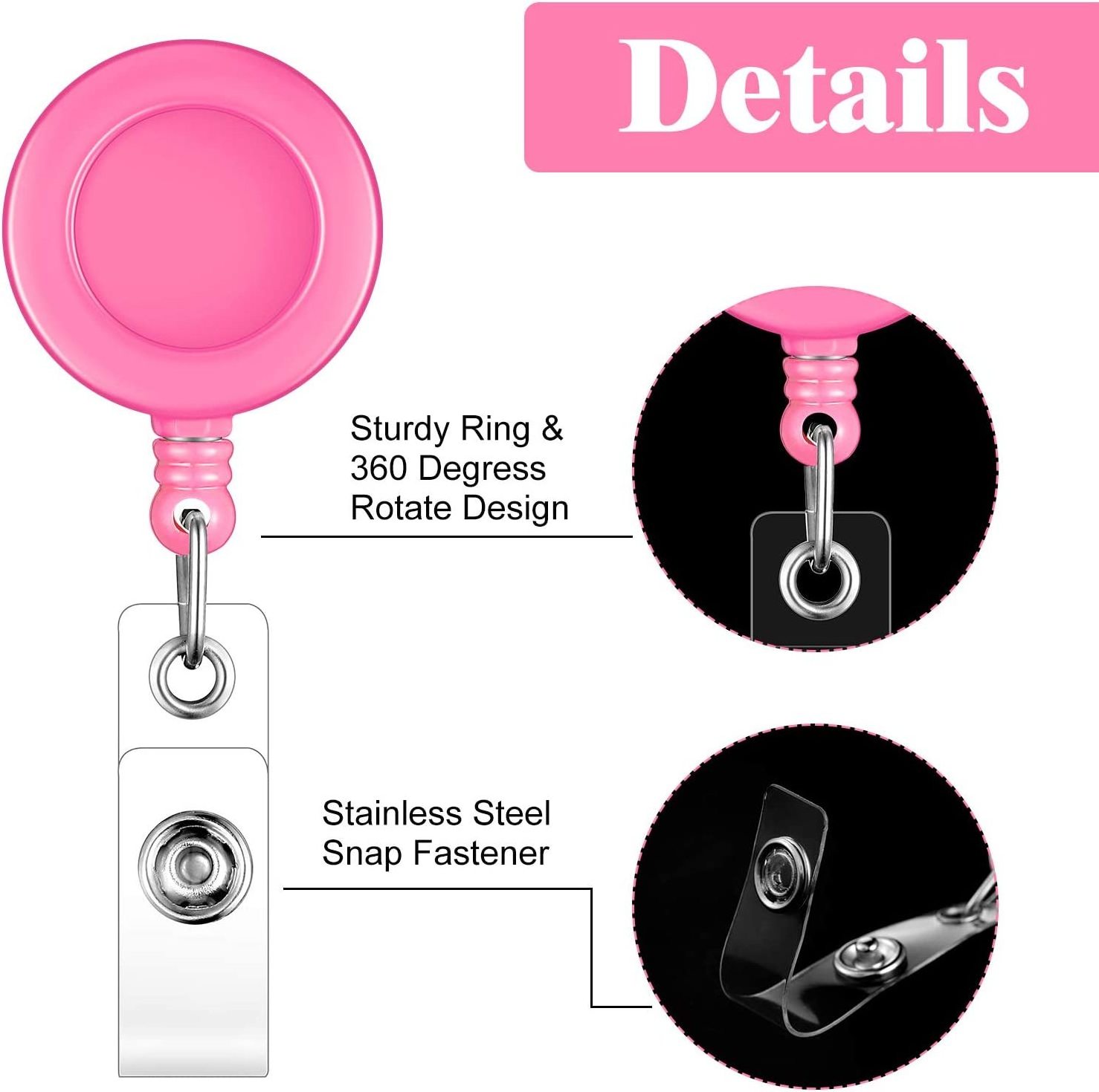 Hot Sale Retractable Badge Reel Holder Wholesale retractable badge reel medical