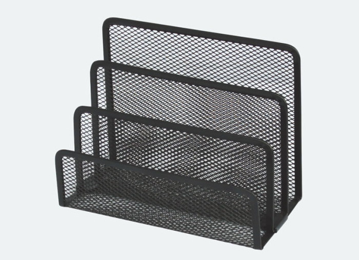 High quality wholesale office stationery metal mesh wire desk organizer ,letter sorter and mesh pen holder