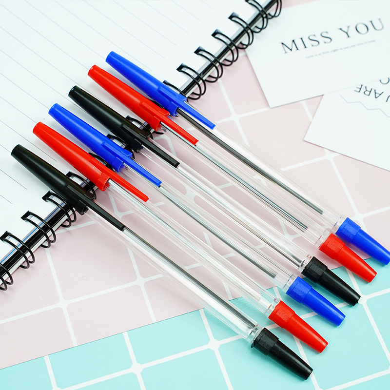 Ballpoint Pen 1.0mm Promotional Stick Ballpen Back to School Pen Manufacturer Wholesale Simple Cheap Plastic Office & School