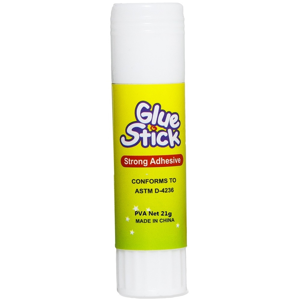 High quality  white color non toxic 21g PVA OEM glue stick