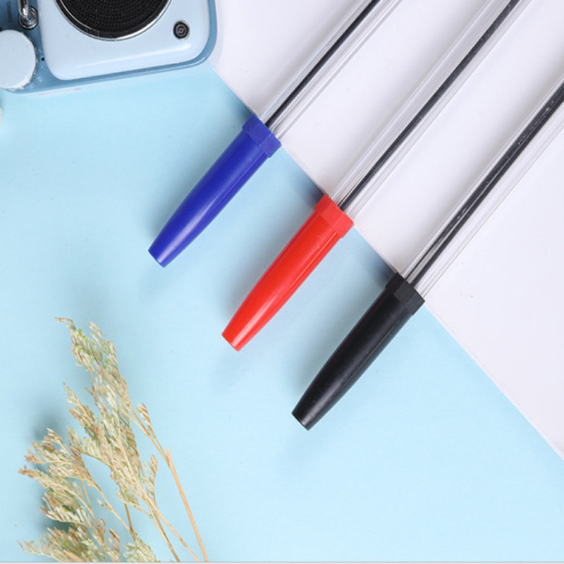 Ballpoint Pen 1.0mm Promotional Stick Ballpen Back to School Pen Manufacturer Wholesale Simple Cheap Plastic Office & School