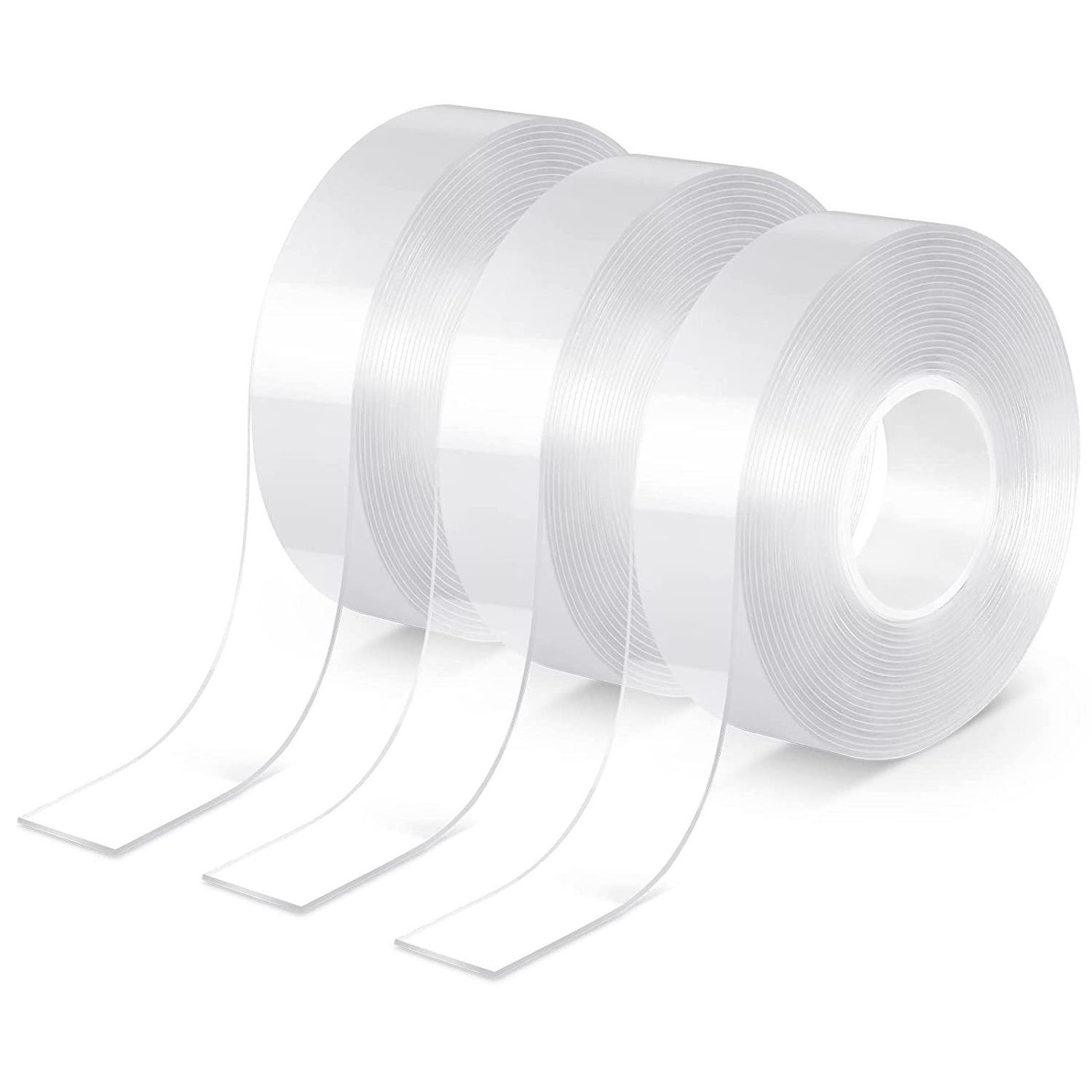 Double Sided Tape Heavy Duty Removable Multipurpose Transparent Wall Mounting Tape, Strong Adhesive for Home Decoration