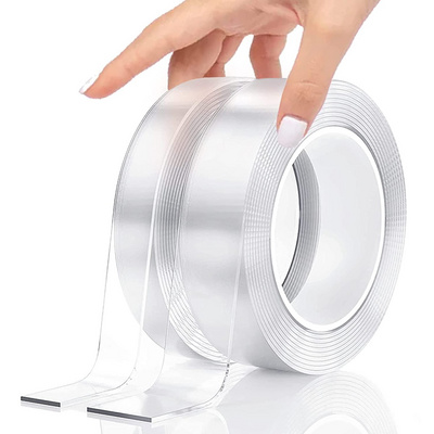 Double Sided Tape Heavy Duty Removable Multipurpose Transparent Wall Mounting Tape, Strong Adhesive for Home Decoration