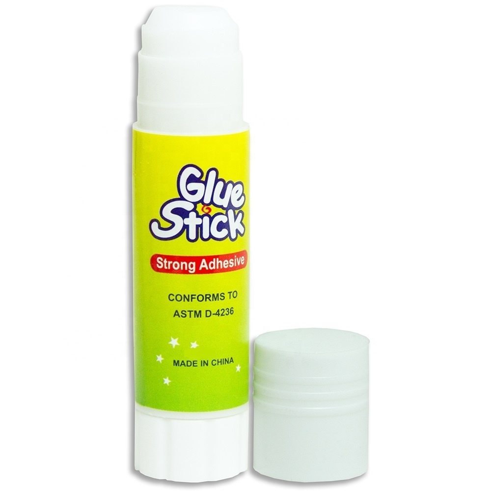 Hot Sale Washable Nontoxic Permanent Adhesive Glue Stick PVP Glue Stick for Paper Photos Cardboard Use  15g Stationery