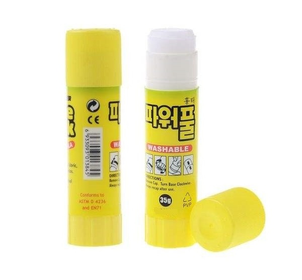 Hot Sale Washable Nontoxic Permanent Adhesive Glue Stick PVP Glue Stick for Paper Photos Cardboard Use  15g Stationery