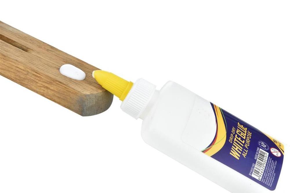 washable non-toxic school white glue in white bottle fast dry white glue